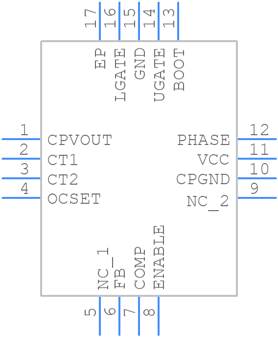 ISL6526IRZ-TK - Renesas Electronics - PCB symbol