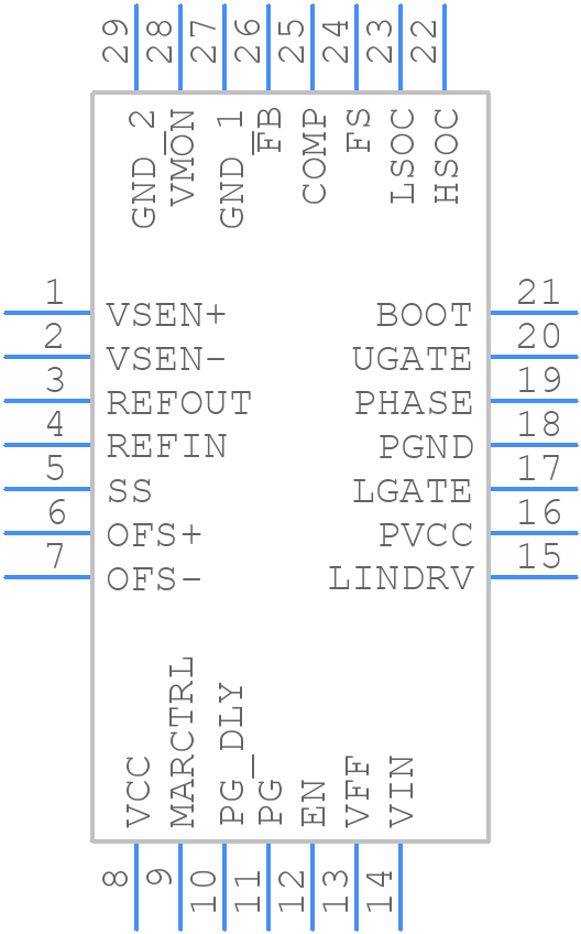 ISL6540AIRZ-T - Renesas Electronics - PCB symbol