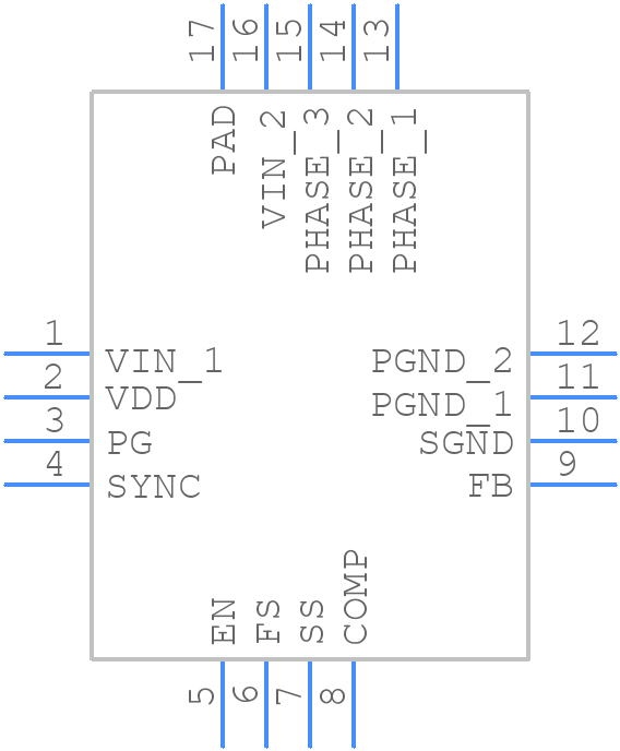 ISL8025IRTAJZ - Renesas Electronics - PCB symbol