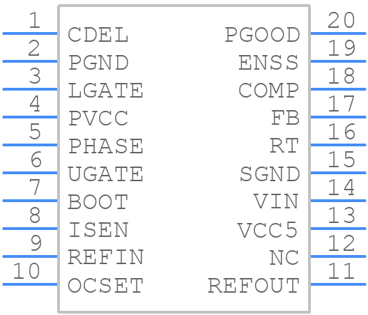 ISL8130IAZ - Renesas Electronics - PCB symbol