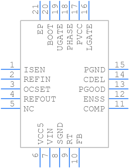 ISL8130IRZ-T7A - Renesas Electronics - PCB symbol
