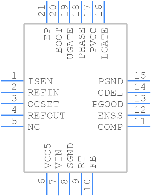 ISL8130IRZ-TK - Renesas Electronics - PCB symbol