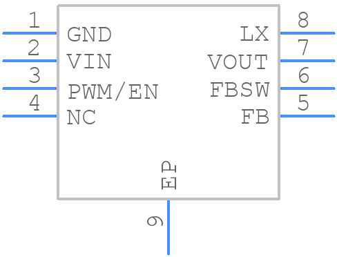 ISL97634IRT14Z-TK - Renesas Electronics - PCB symbol