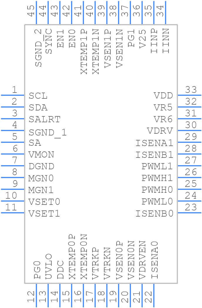 ZL8800ALAFTK - Renesas Electronics - PCB symbol
