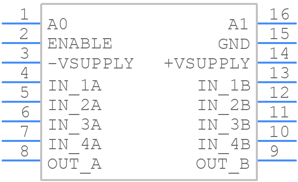 5962-8513103EA - Renesas Electronics - PCB symbol