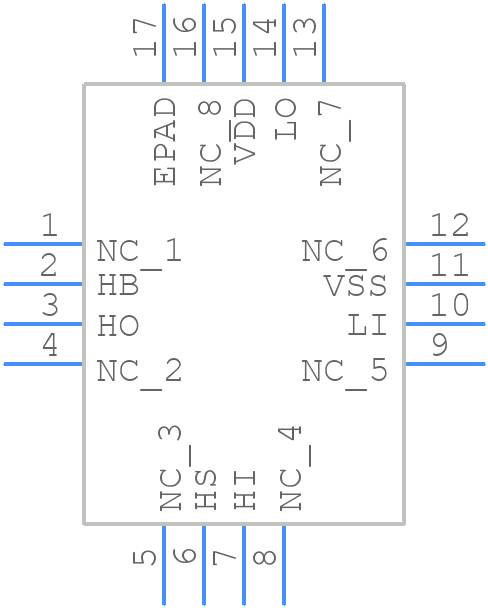 HIP2100IRZ - Renesas Electronics - PCB symbol