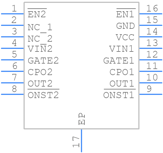 LTC4353CDE#TRPBF - Analog Devices - PCB symbol
