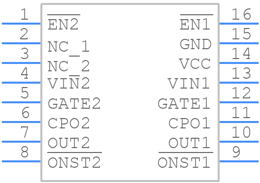 LTC4353IMS#TRPBF - Analog Devices - PCB symbol