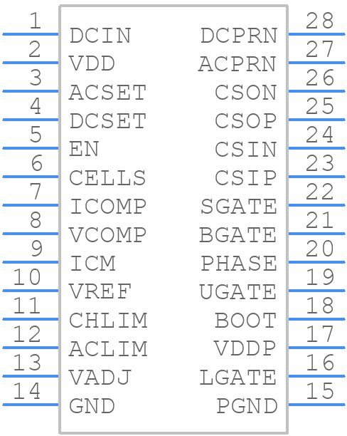 ISL6256AHAZ-T - Renesas Electronics - PCB symbol