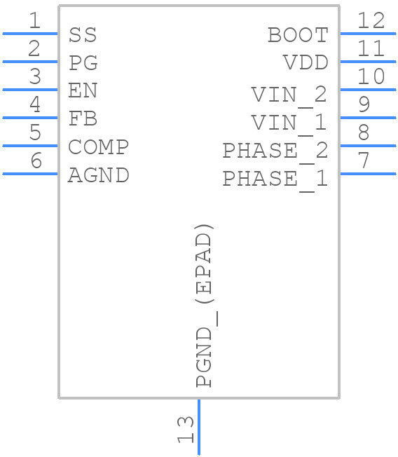 ISL85005AFRZ-T - Renesas Electronics - PCB symbol