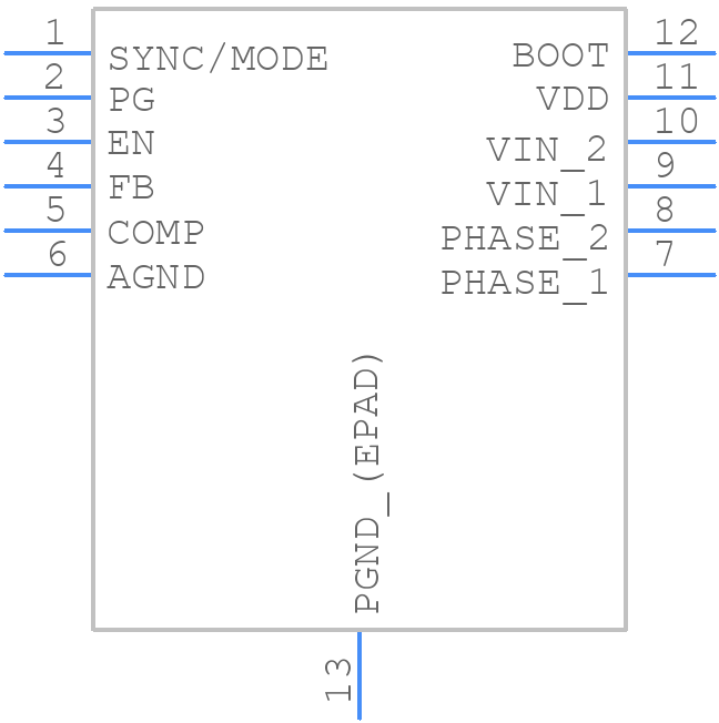 ISL85005FRZ-T - Renesas Electronics - PCB symbol