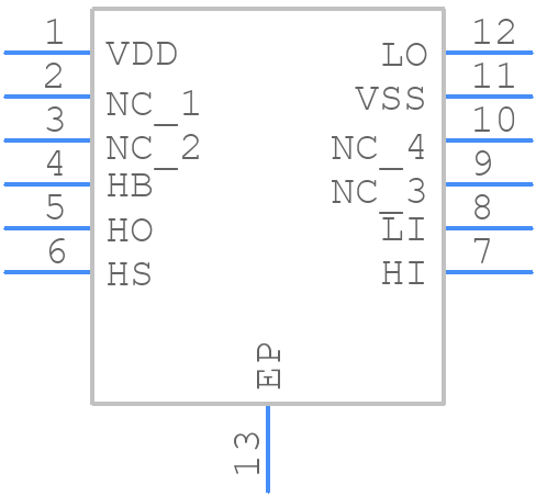 HIP2101IR4Z - Renesas Electronics - PCB symbol