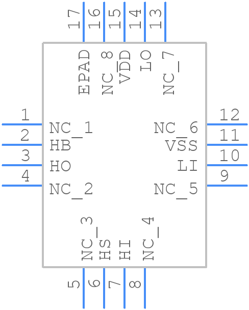 HIP2101IRZT - Renesas Electronics - PCB symbol