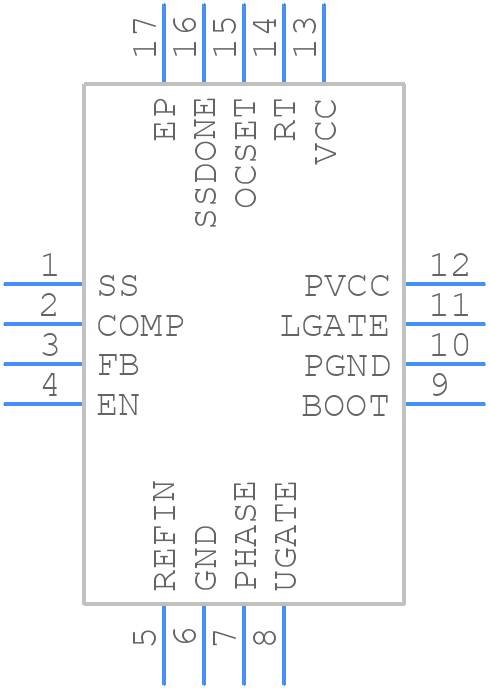 ISL6535CRZ - Renesas Electronics - PCB symbol