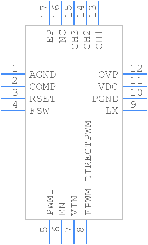 ISL97683IRTZ-T - Renesas Electronics - PCB symbol