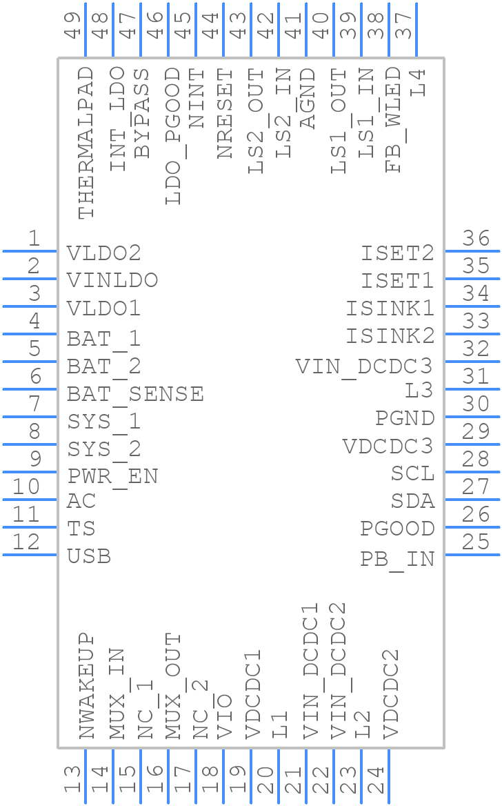 TPS65217CRSLR - Texas Instruments - PCB symbol