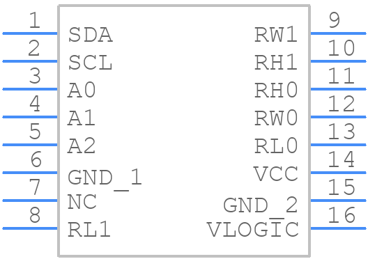 ISL23328WFRUZ-TK - Renesas Electronics - PCB symbol