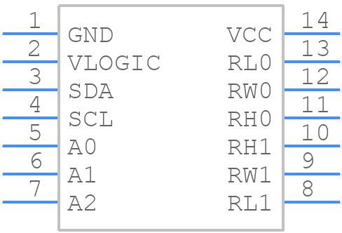 ISL23328WFVZ-T7A - Renesas Electronics - PCB symbol