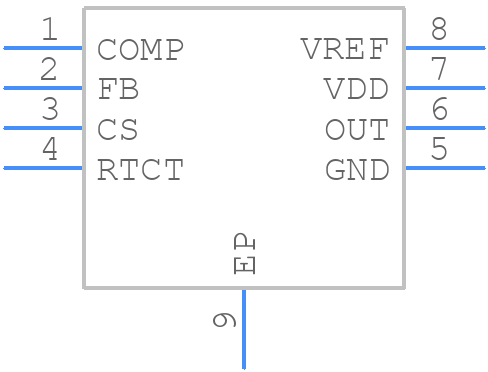 ISL6840IRZ-T - Renesas Electronics - PCB symbol
