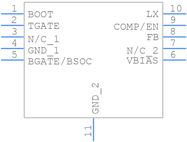 ISL8105ACRZ-T - Renesas Electronics - PCB symbol