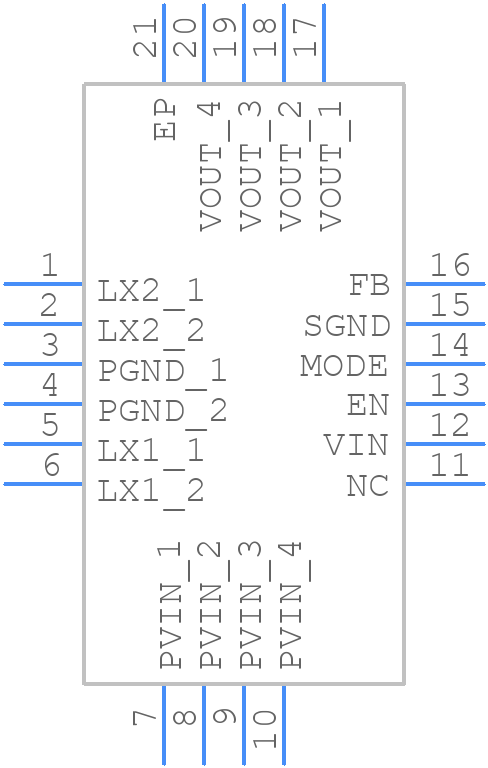 ISL91107IRTNZ-T - Renesas Electronics - PCB symbol