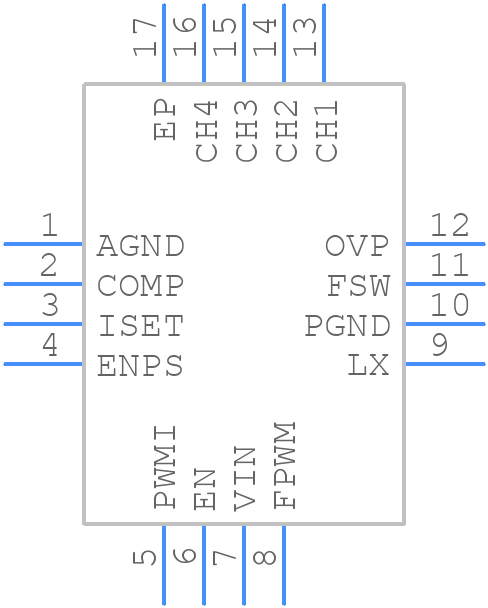 ISL97692IRTZ - Renesas Electronics - PCB symbol