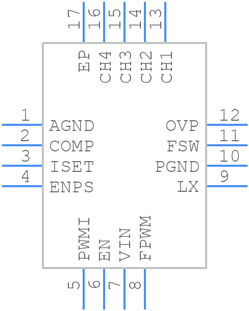 ISL97692IRTZ-T - Renesas Electronics - PCB symbol