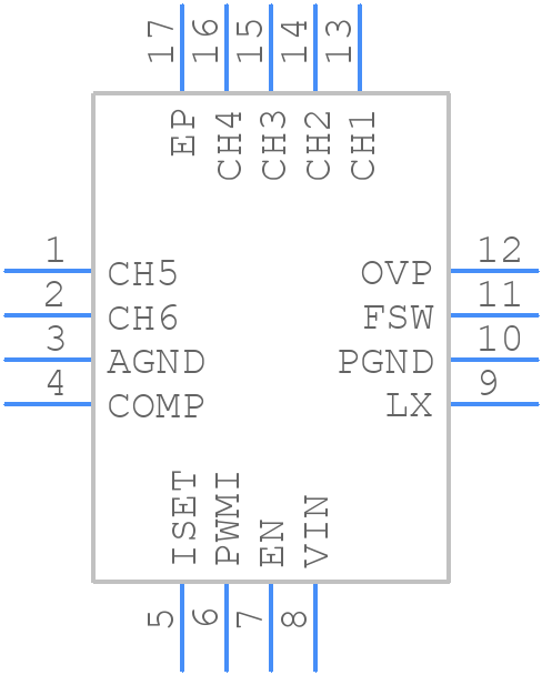 ISL97693IRTZ-TK - Renesas Electronics - PCB symbol