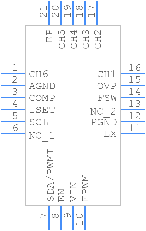 ISL97694AIRTZ - Renesas Electronics - PCB symbol