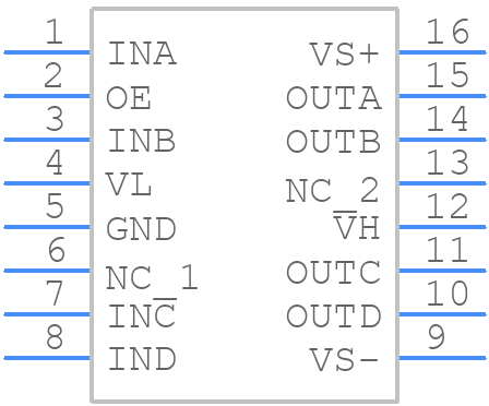 EL7457CSZ - Renesas Electronics - PCB symbol