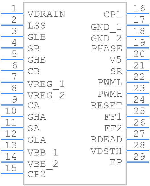 A3941KLPTR-T - Allegro Microsystems - PCB symbol
