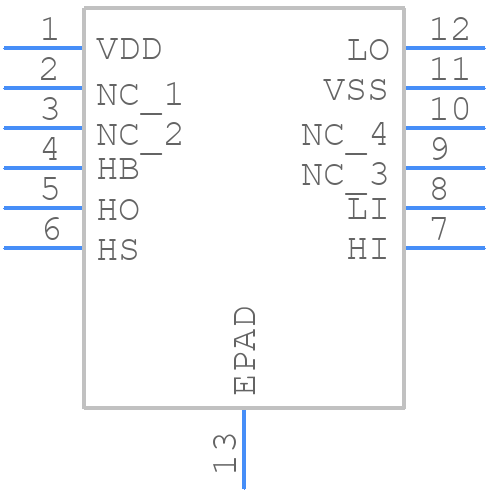 ISL2111AR4Z - Renesas Electronics - PCB symbol