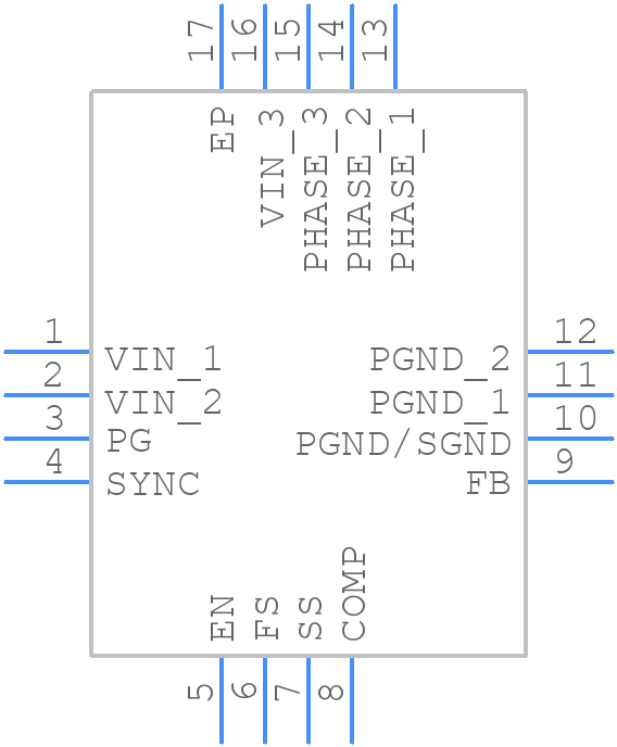 ISL8026AFRTAJZ - Renesas Electronics - PCB symbol