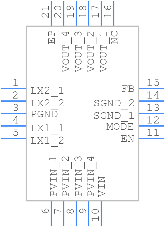 ISL91110IRNZ-T - Renesas Electronics - PCB symbol