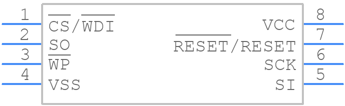 X5163S8Z-2.7A - Renesas Electronics - PCB symbol