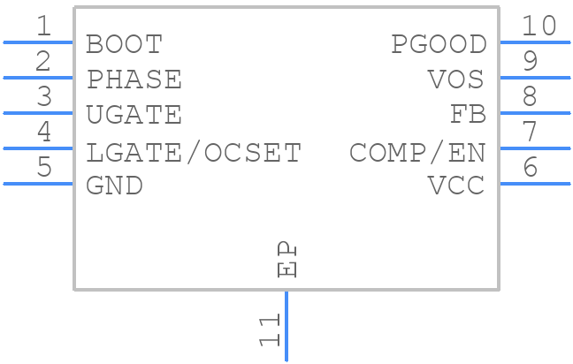 ISL6341BIRZ - Renesas Electronics - PCB symbol