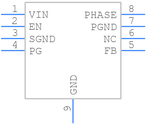 ISL80015AIRZ-T7A - Renesas Electronics - PCB symbol