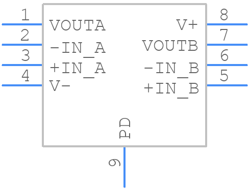 ISL28227FRTZ - Renesas Electronics - PCB symbol