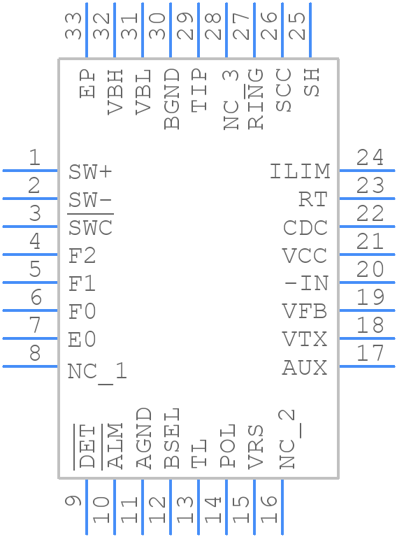 ISL5585GCRZ - Renesas Electronics - PCB symbol