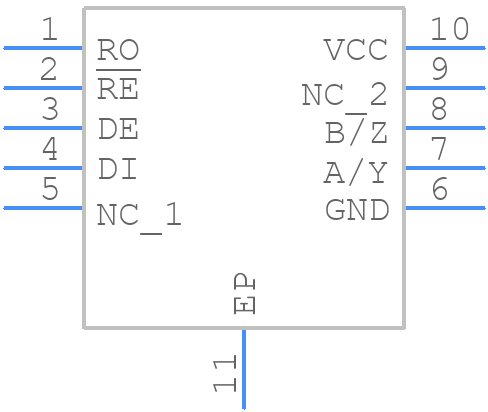 ISL3159EFRZ-T7A - Renesas Electronics - PCB symbol