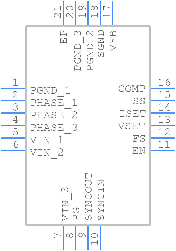 ISL8016IR15Z - Renesas Electronics - PCB symbol