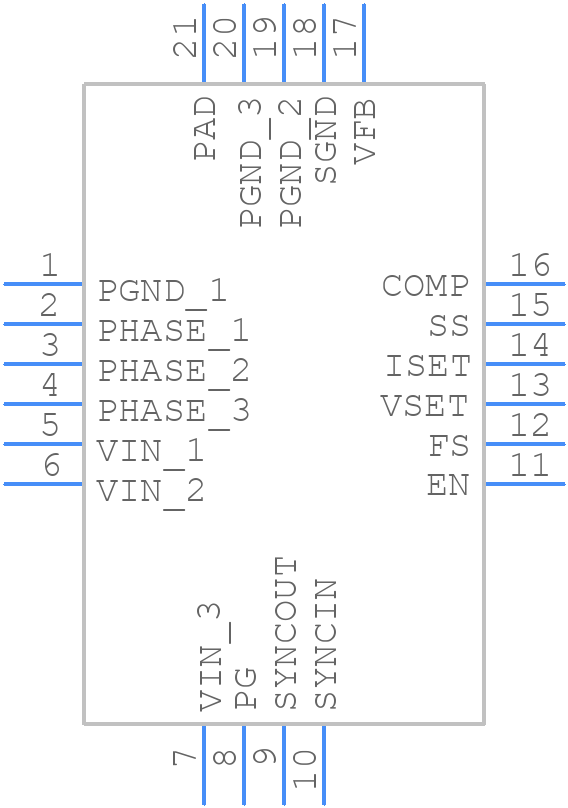 ISL8016IR15Z-T - Renesas Electronics - PCB symbol