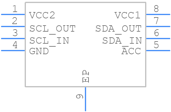 ISL33002IRTZ-T - Renesas Electronics - PCB symbol