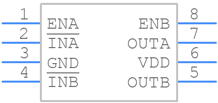 ISL89164FBEAZ - Renesas Electronics - PCB symbol