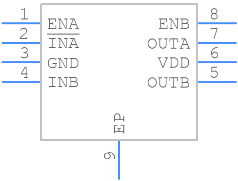 ISL89165FBEBZ - Renesas Electronics - PCB symbol