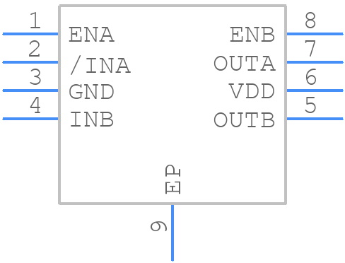 ISL89165FRTBZ - Renesas Electronics - PCB symbol