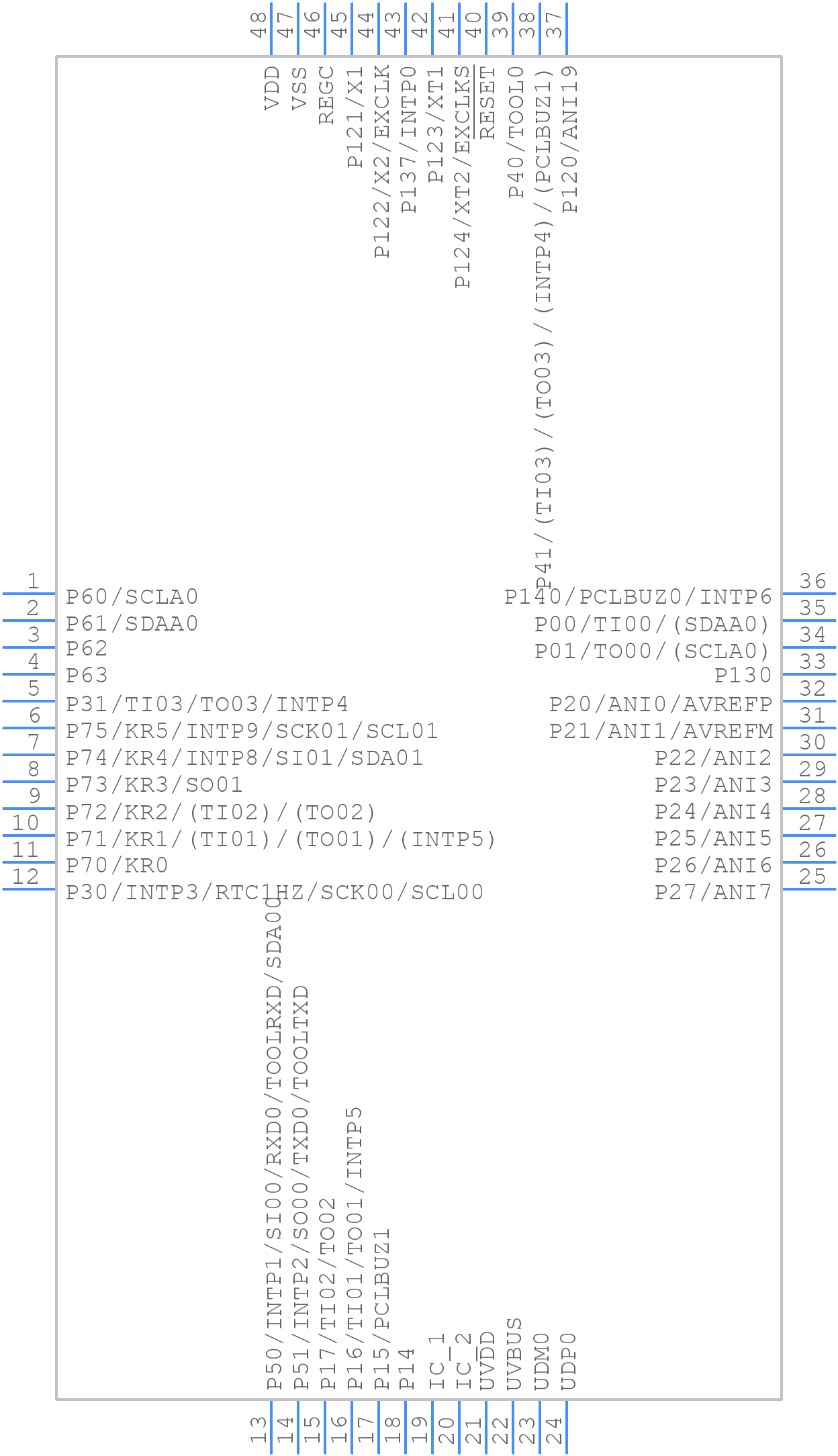 R5F10JGCGFB#X0 - Renesas Electronics - PCB symbol