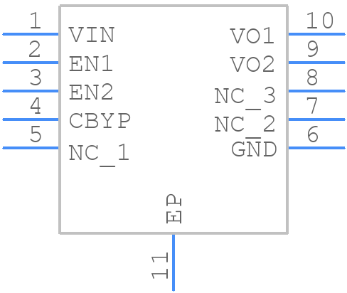 ISL9011AIRFDZ-T - Renesas Electronics - PCB symbol