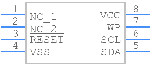 X4043S8Z-2.7T1 - Renesas Electronics - PCB symbol