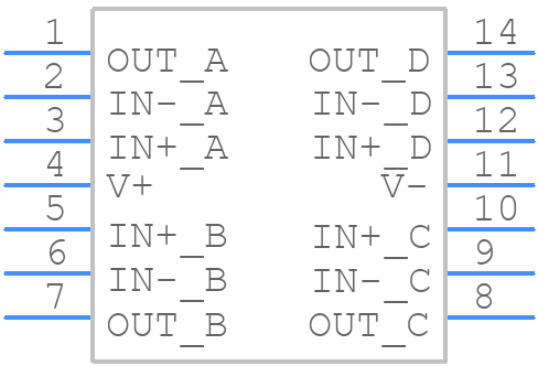 ISL28430FBZ-T13 - Renesas Electronics - PCB symbol
